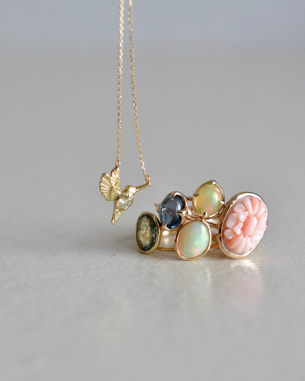 ハチドリと宝石 ネックレス – Mitu Jewelry