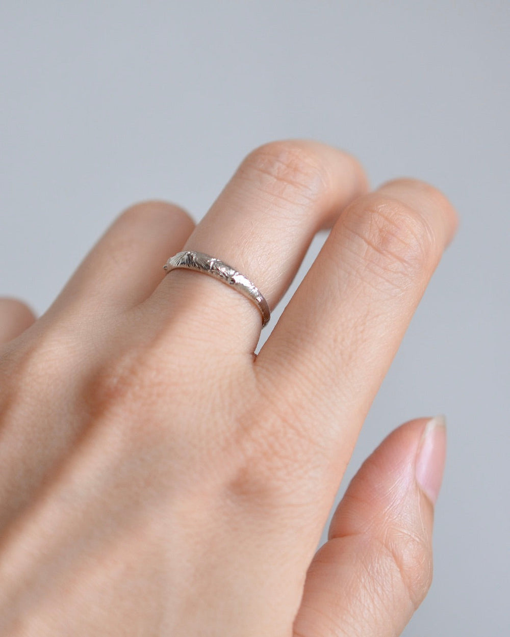 草原から見る満月リング 月面 リング – Mitu Jewelry