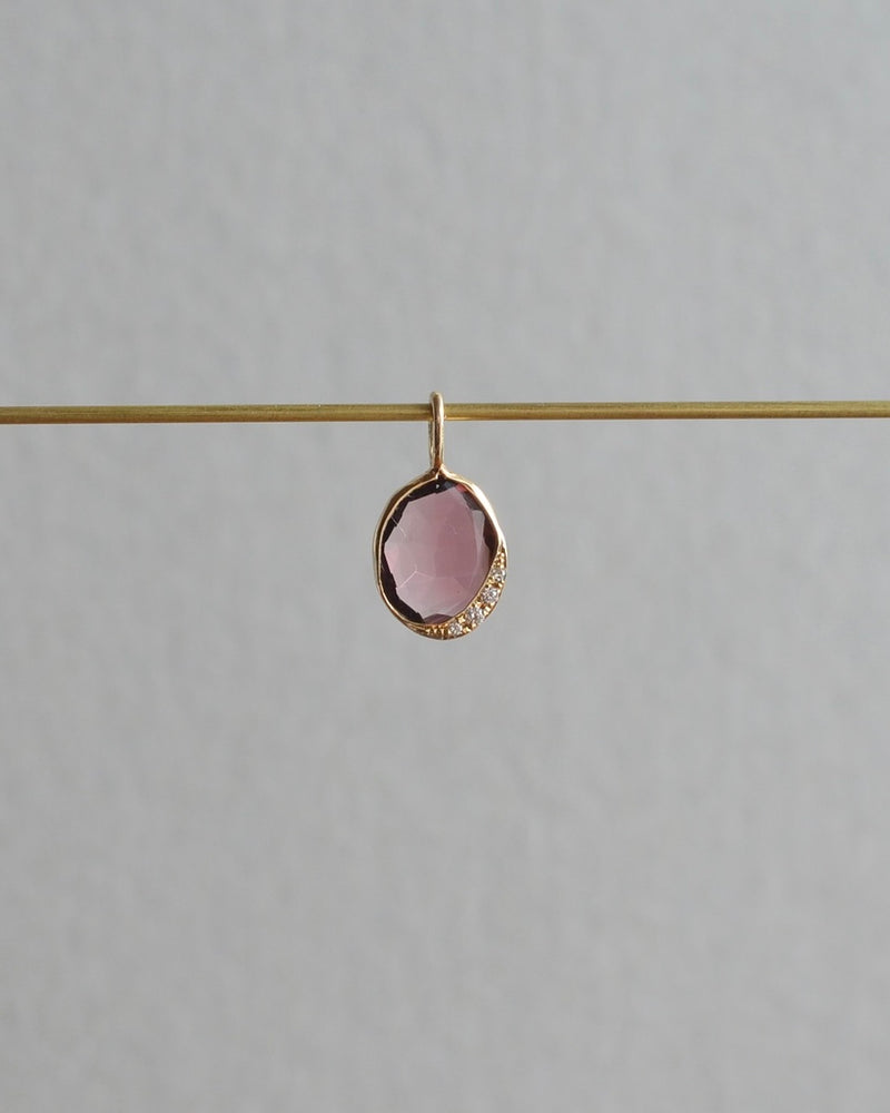 オアシス チャーム　トルマリン　スモーキーピンク