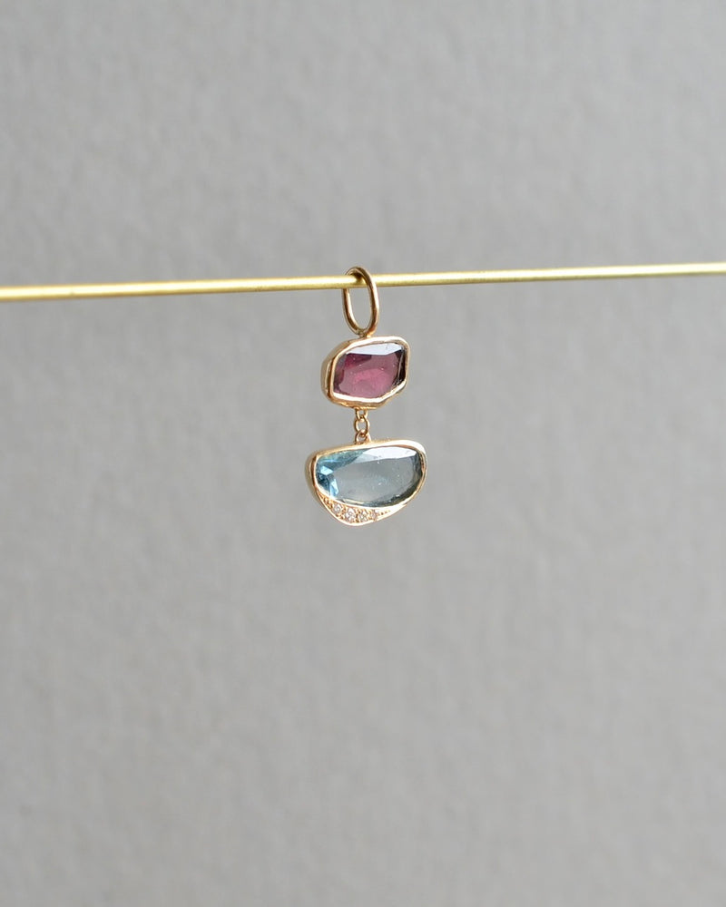 オアシス チャーム　トルマリン グラデーション朝と夕方