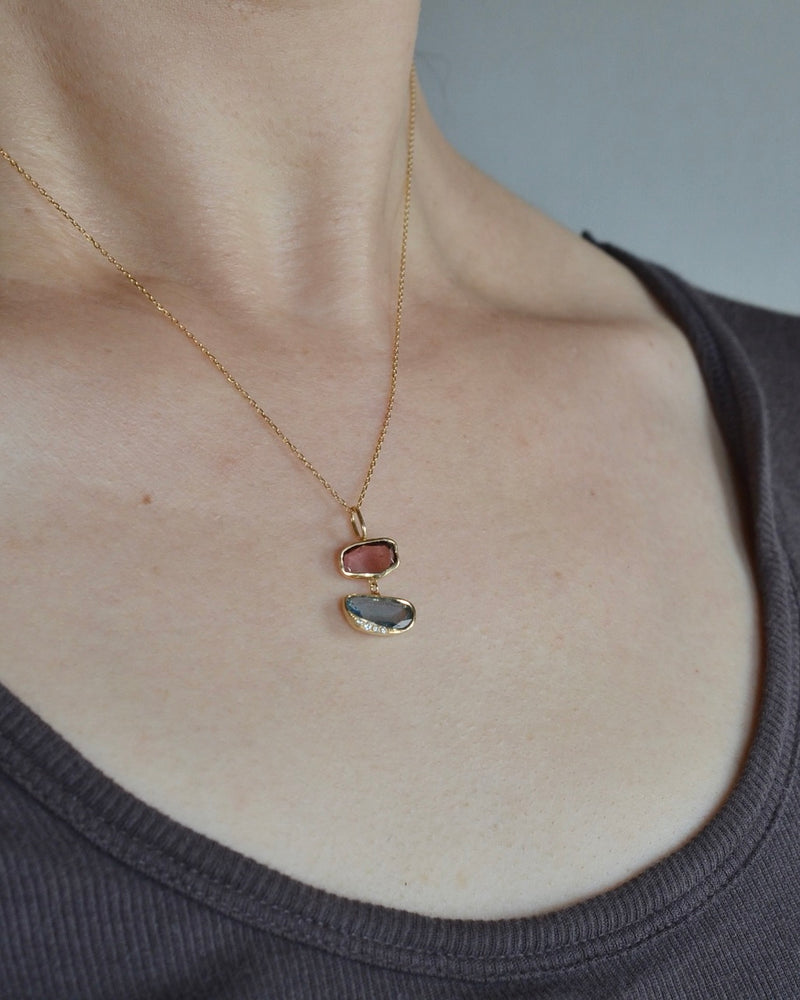 オアシス チャーム　トルマリン グラデーション朝と夕方