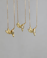 ハチドリと宝石 ネックレス