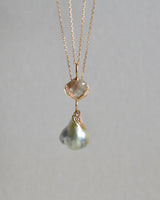 オアシス チャーム　南洋真珠　ドロップ　