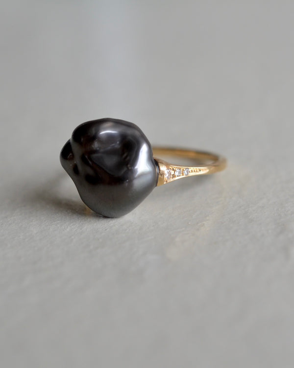 オアシス リング  タヒチ真珠