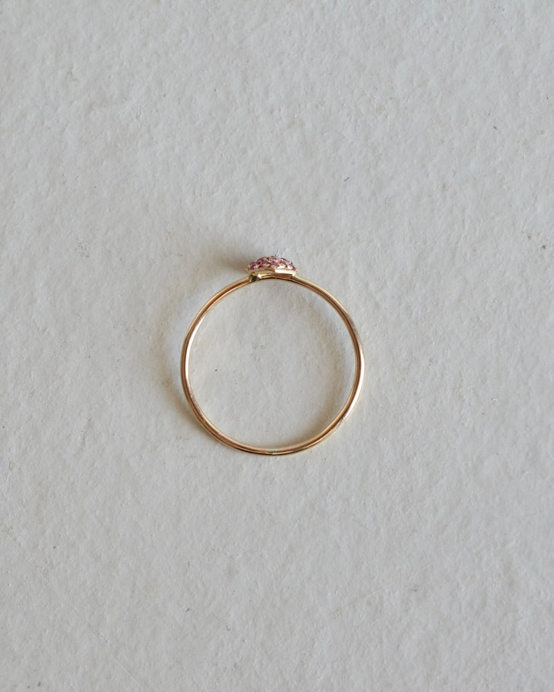 赤いハート リング