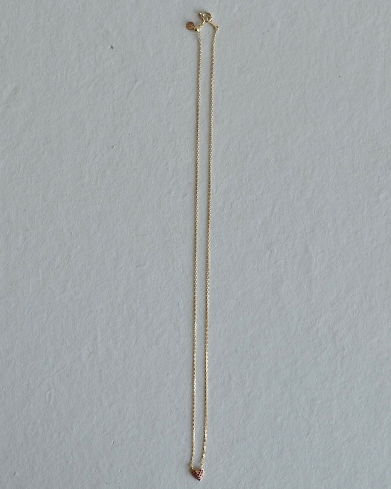 赤いハート ネックレス