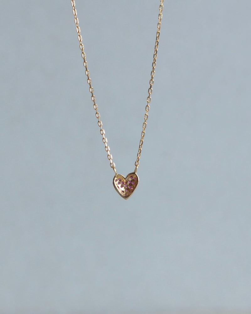 赤いハート ネックレス