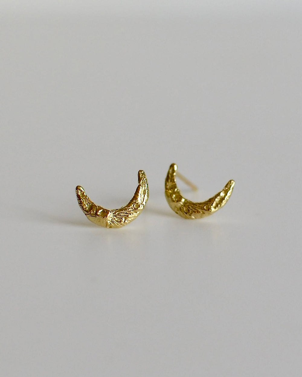 月　三日月　ピアス 月面 三日月 ピアス – Mitu Jewelry