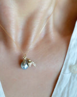 ハチドリと宝物 ネックレス　タヒチ真珠